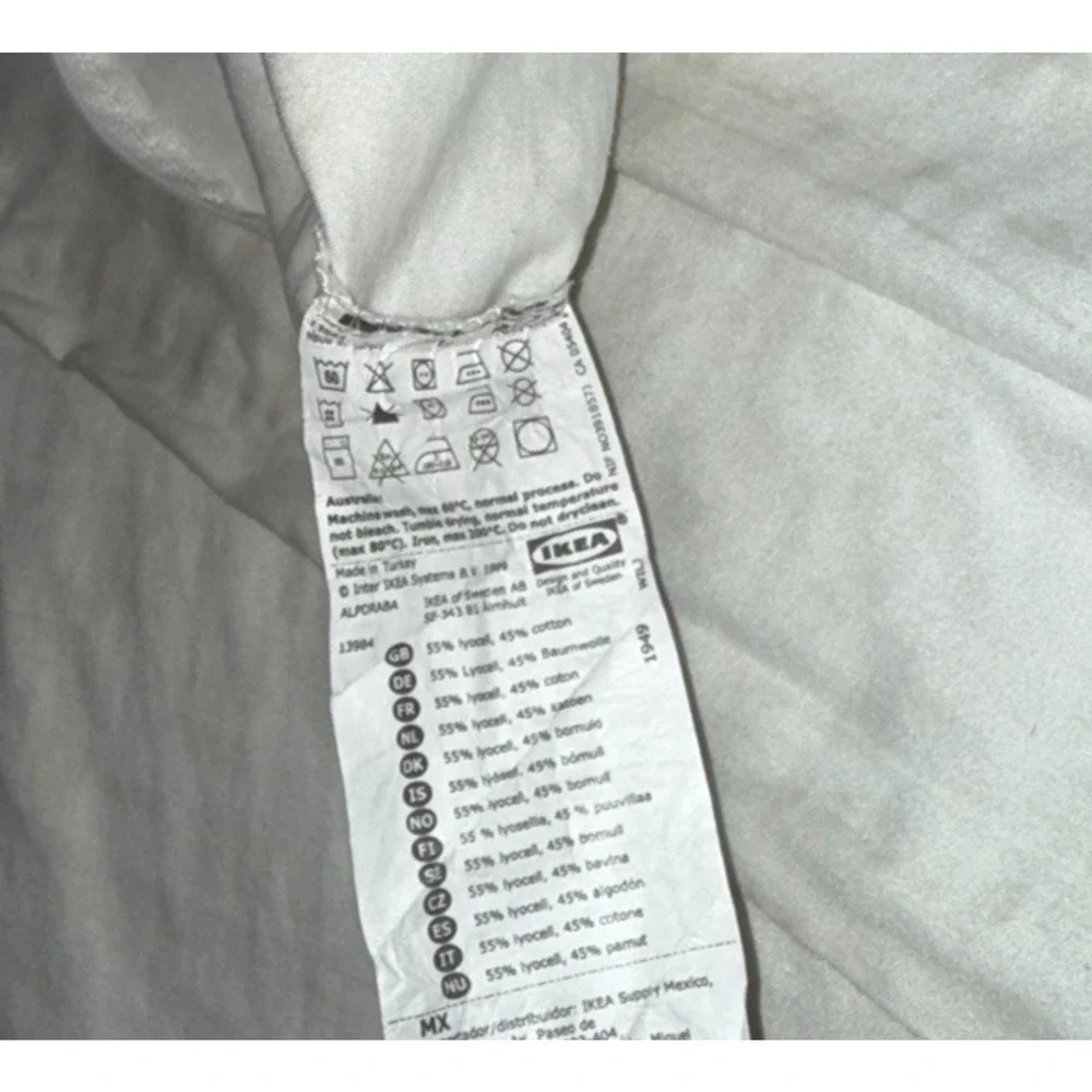 Ikea Alpdraba Duvet Cover Twin Size Discontinued Purple Pink Beige Zip Soft